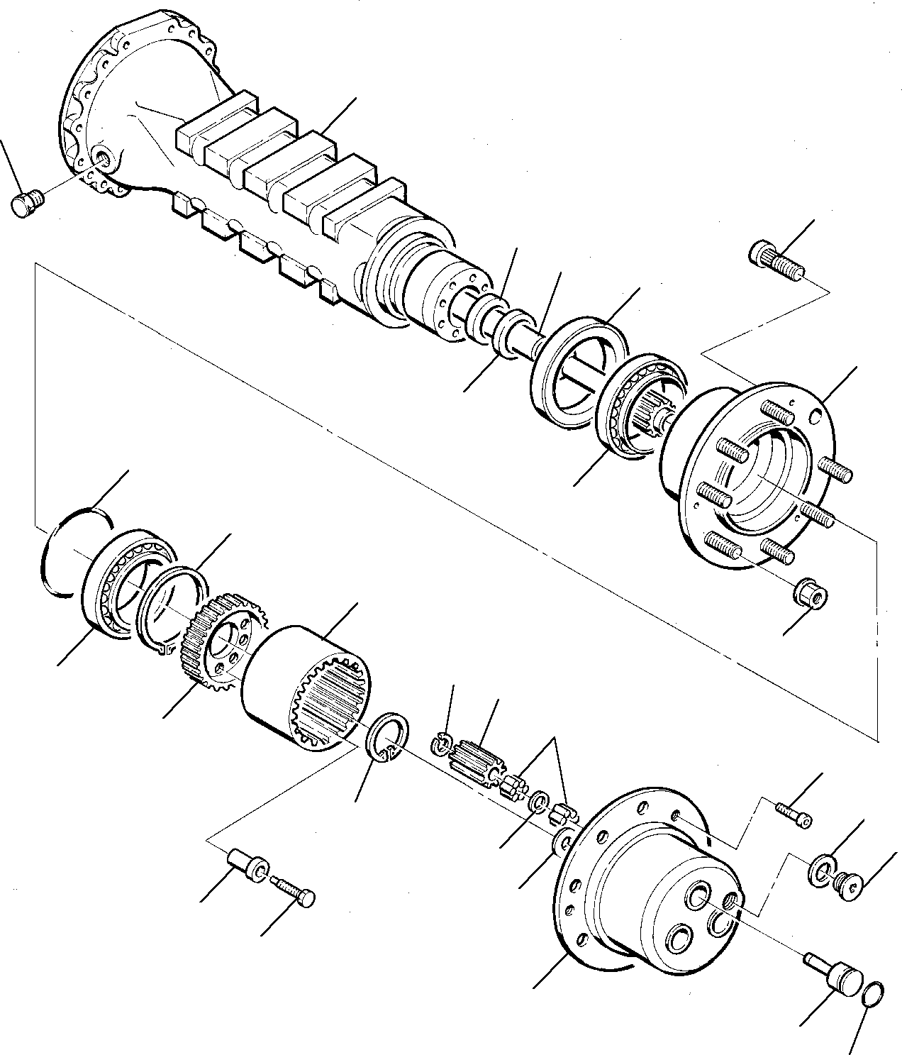 Excavators Komatsu / PW75-1 S/N 0000001-Up(pw75_1) / REAR AXLE (2WS) (6/6)(M3-56 : 3475)