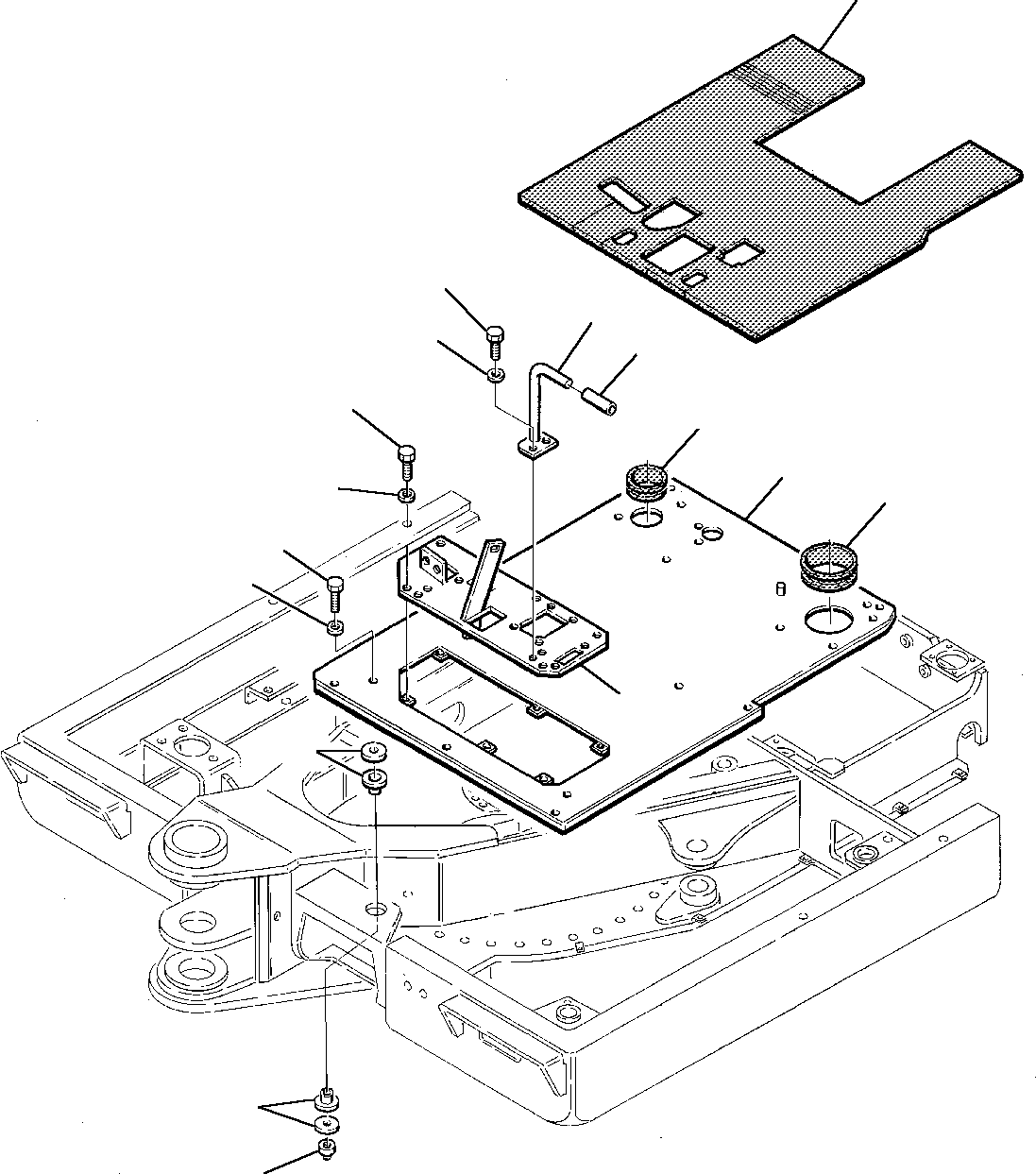 Excavators Komatsu / PW75-1 S/N 0000001-Up(pw75_1) / FLOOR PLATE (1/2)(M5-10 : 5100)