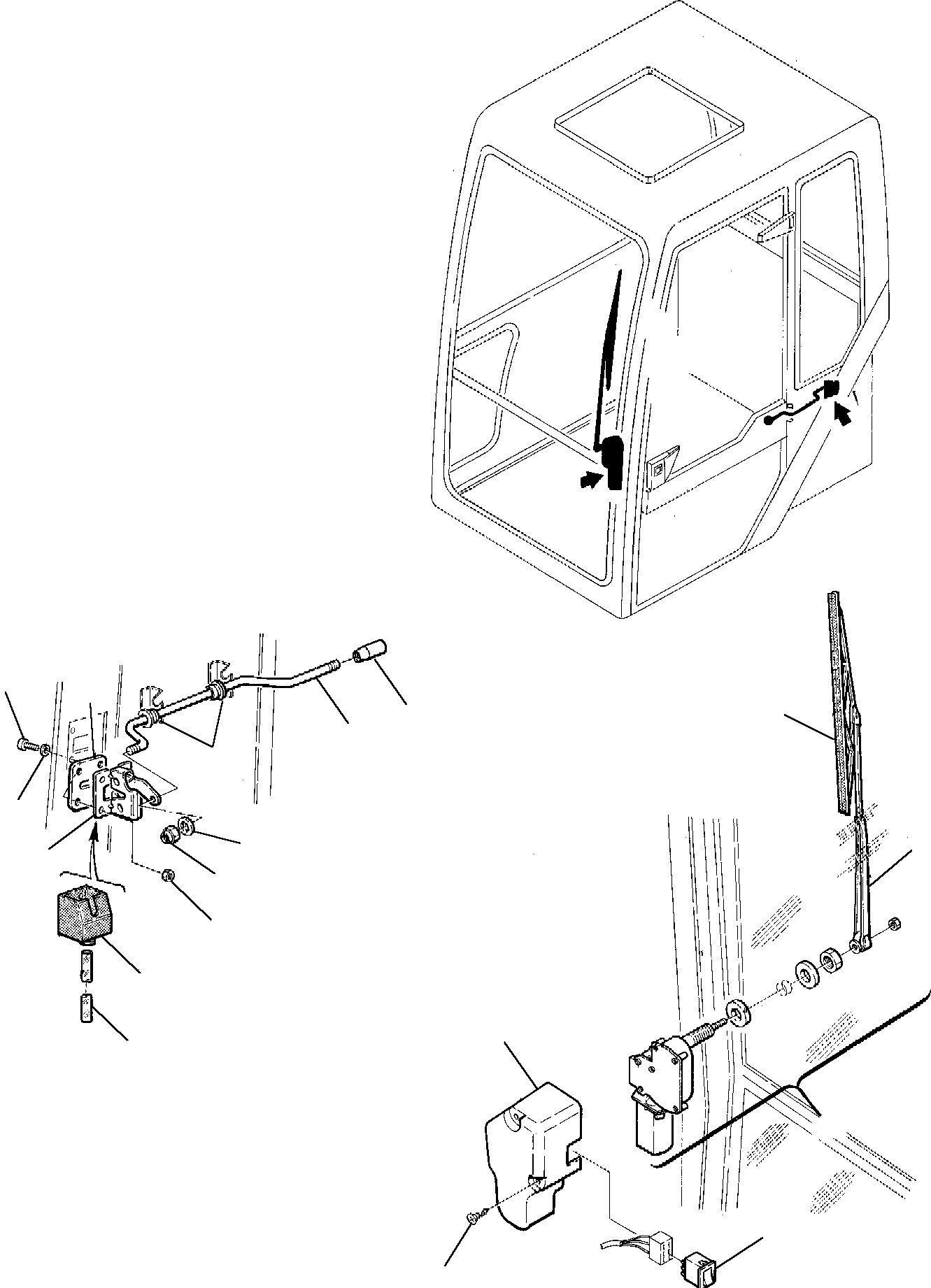 Excavators Komatsu / PW75-1 S/N 0000001-Up(pw75_1) / CABIN (2/6)(M5-16 : 5201)