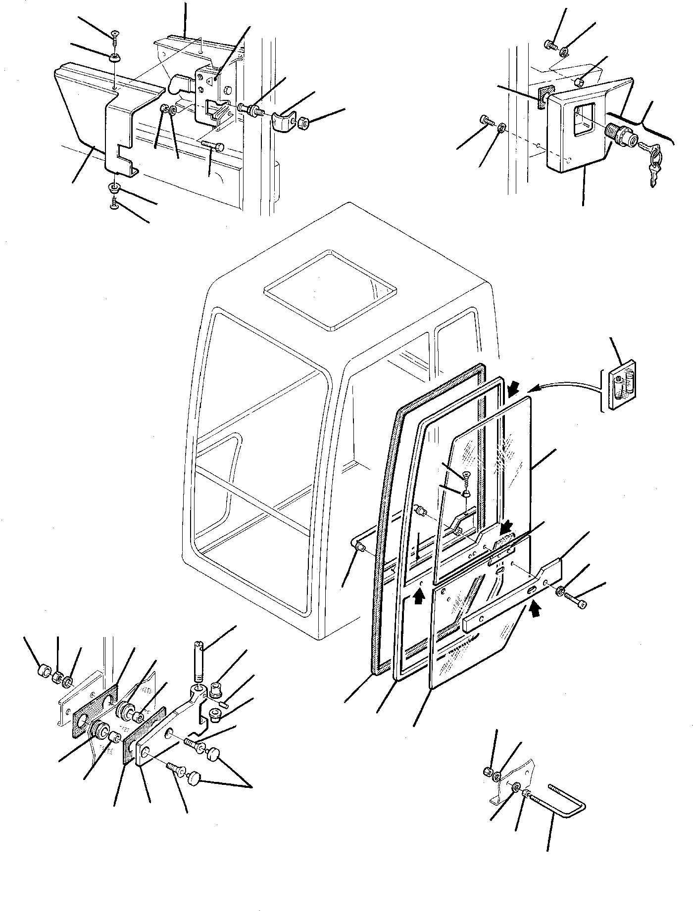 Excavators Komatsu / PW75-1 S/N 0000001-Up(pw75_1) / CABIN (3/6)(M5-18 : 5202)