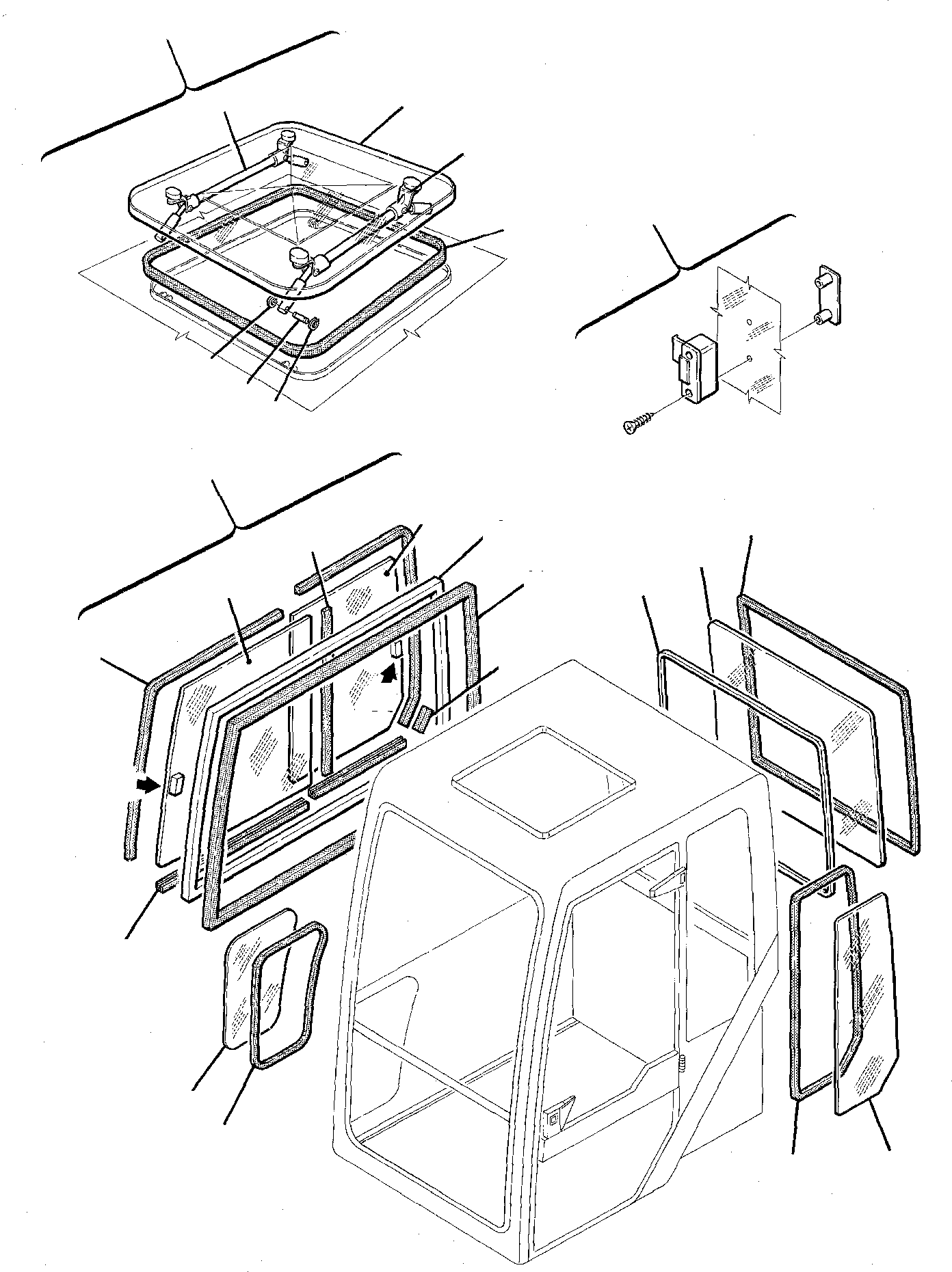 Excavators Komatsu / PW75-1 S/N 0000001-Up(pw75_1) / CABIN (5/6)(M5-24 : 5204)