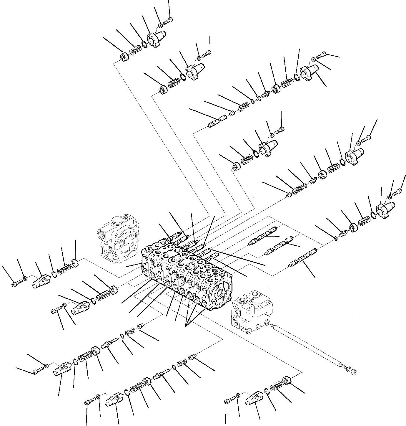 Excavators Komatsu / PW75-1 S/N 0000001-Up(pw75_1) / CONTROL VALVE (1/7)(M6-14 : 6200)