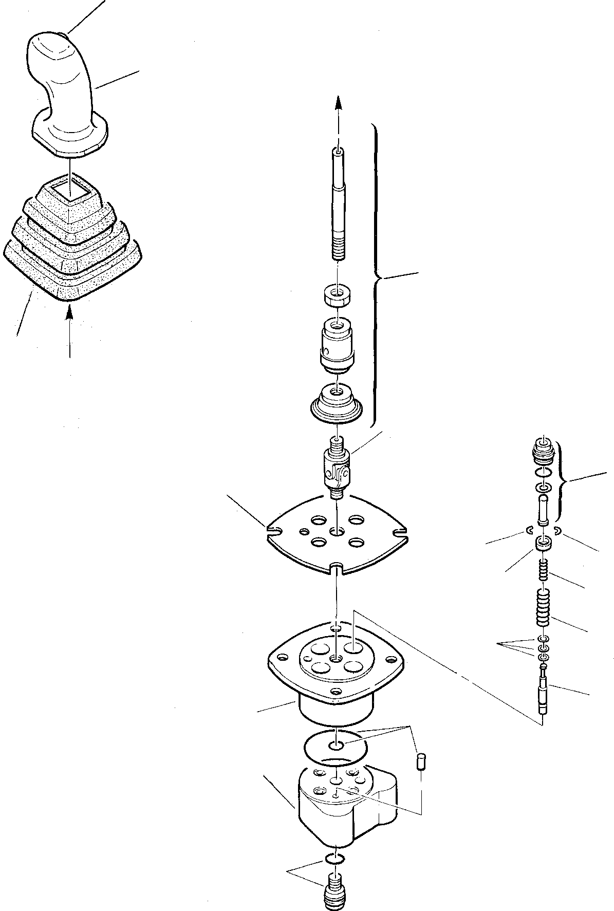 Excavators Komatsu / PW75-1 S/N 0000001-Up(pw75_1) / PPC VALVE(M6-34 : 6235)