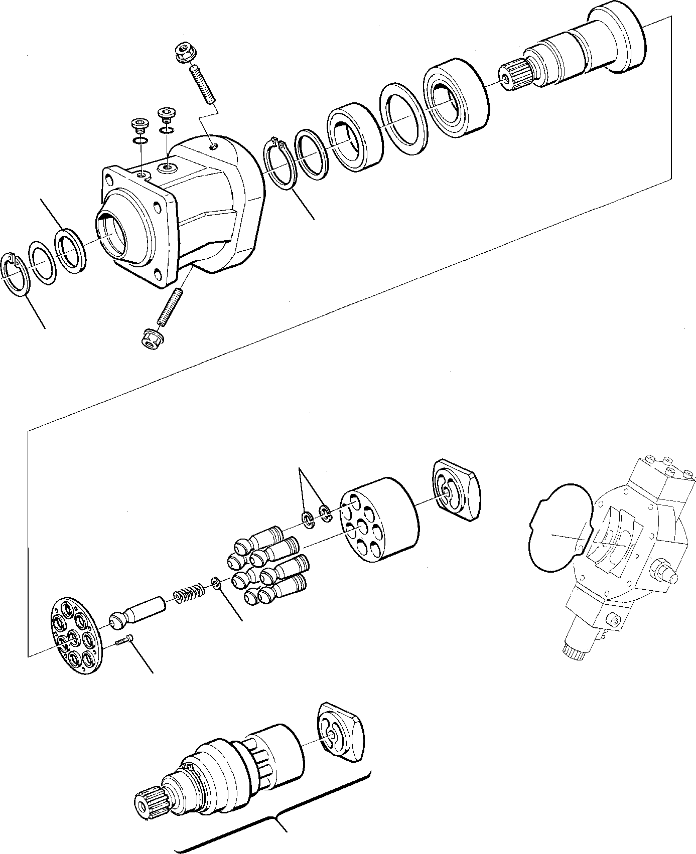 Excavators Komatsu / PW75-1 S/N 0000001-Up(pw75_1) / TRAVEL MOTOR (1/2)(M6-42 : 6430)