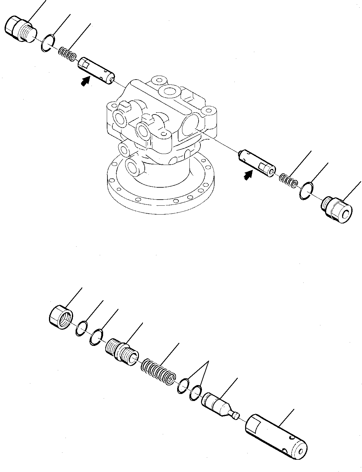 Excavators Komatsu / PW75-1 S/N 0000001-Up(pw75_1) / SWING MOTOR (2/2)(M6-48 : 6441)