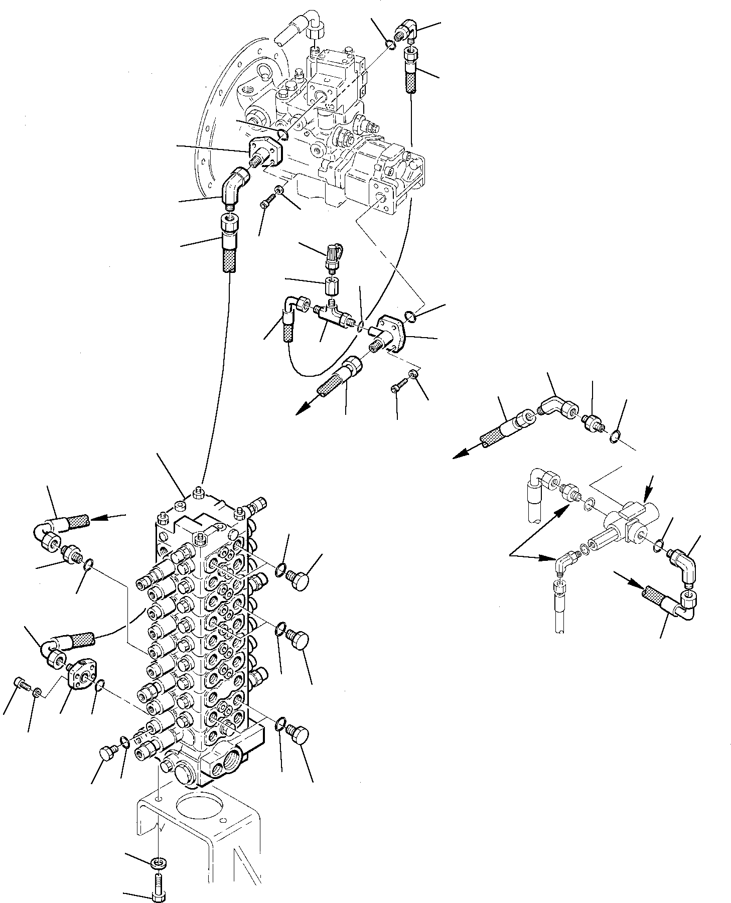 Excavators Komatsu / PW75-1 S/N 0000001-Up(pw75_1) / HYDRAULIC PIPING (DELIVERY LINE)(M6-52 : 6510)