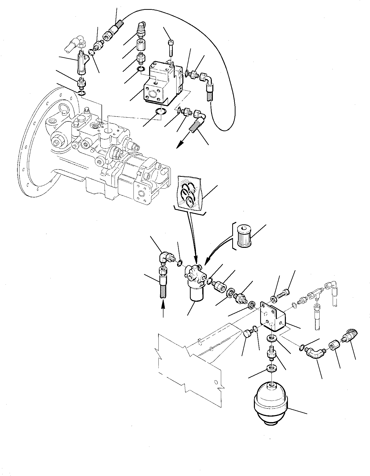 Excavators Komatsu / PW75-1 S/N 0000001-Up(pw75_1) / HYDRAULIC PIPING (PPC PIPING) (1/3)(M6-58 : 6550)
