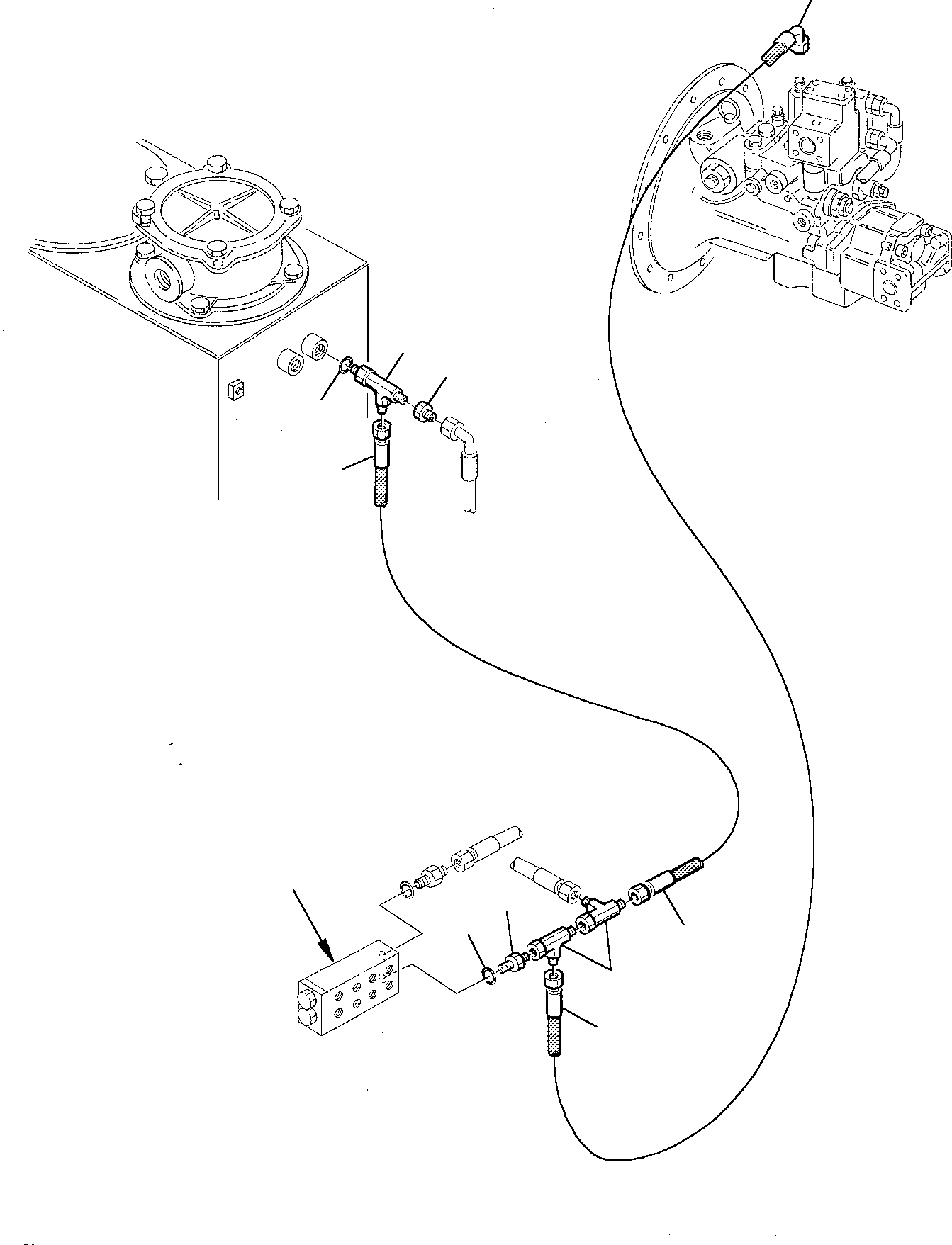 Excavators Komatsu / PW75-1 S/N 0000001-Up(pw75_1) / HYDRAULIC PIPING (PPC PIPING) (3/3)(M6-62 : 6560)