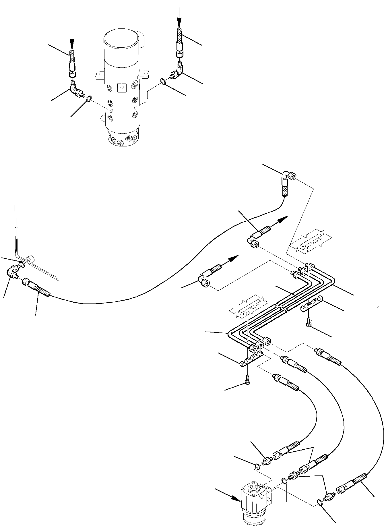 Excavators Komatsu / PW75-1 S/N 0000001-Up(pw75_1) / HYDRAULIC PIPING (STEERING LINE) (2/2)(M6-70 : 6621)