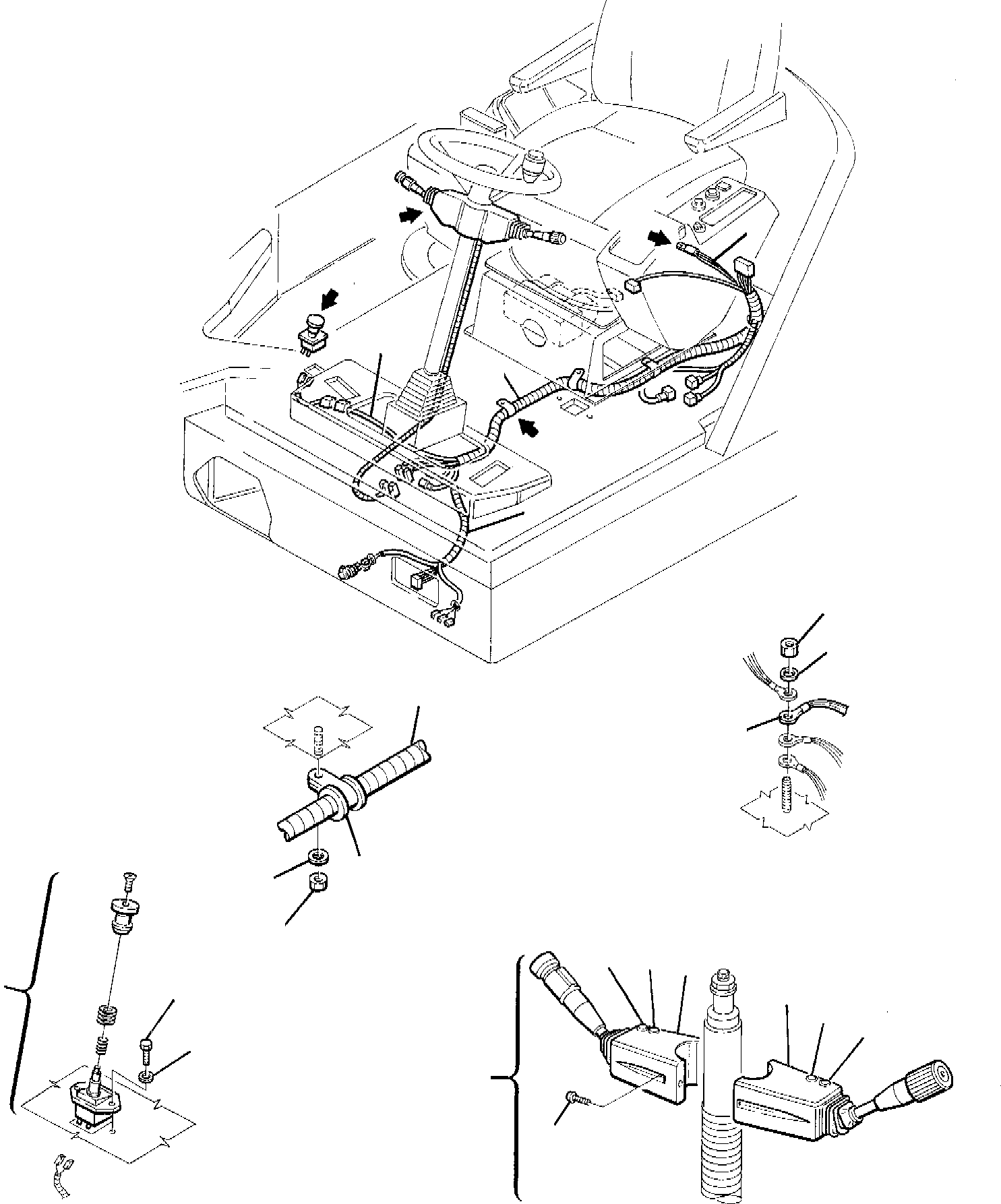 Excavators Komatsu / PW95-1  S/N 0005747-Up(pw95_1) / ELECTRICAL SYSTEM (COLUMN LINE)(B-0150 : 1520)