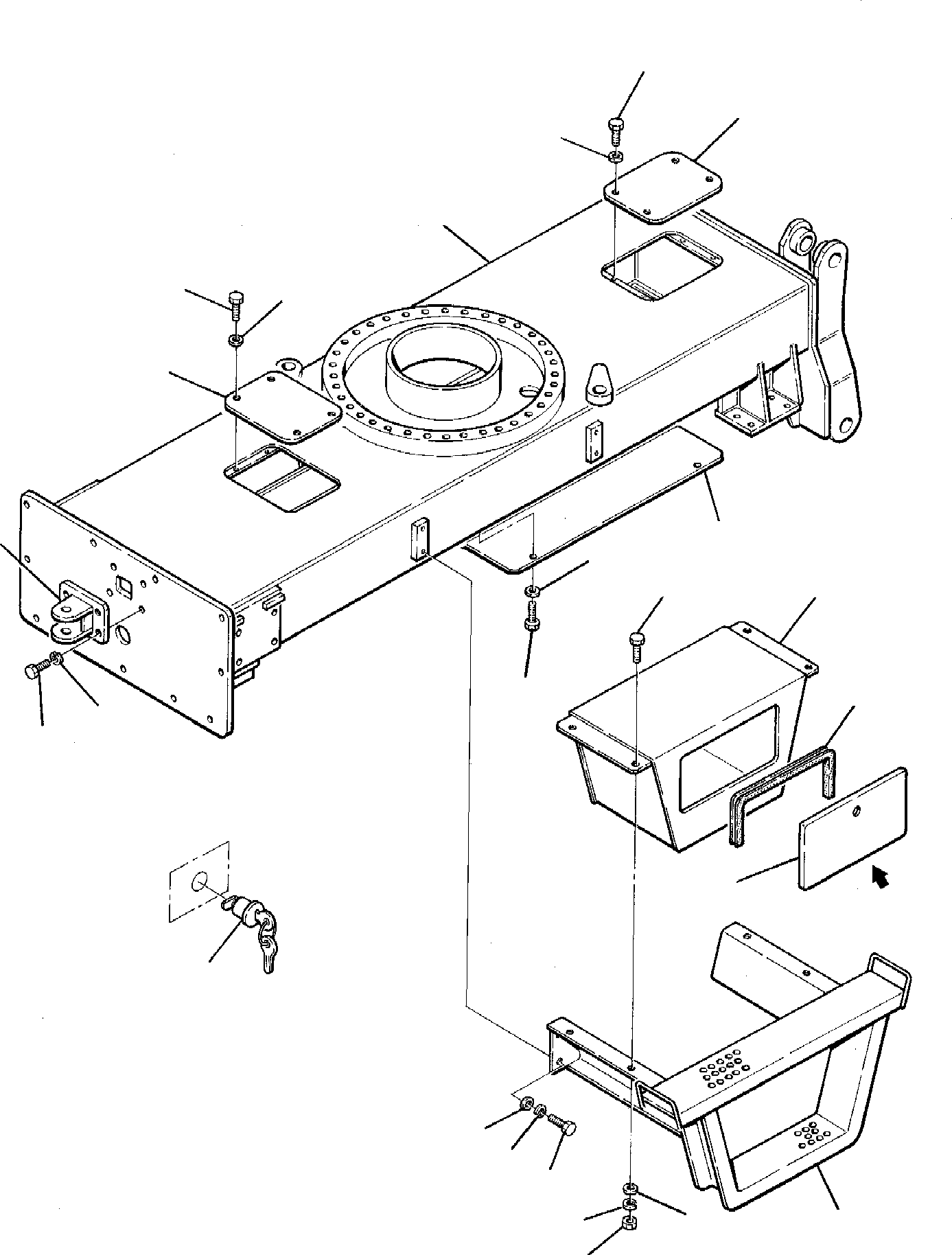 Excavators Komatsu / PW95-1  S/N 0005747-Up(pw95_1) / CHASSIS(D-0010 : 3000)