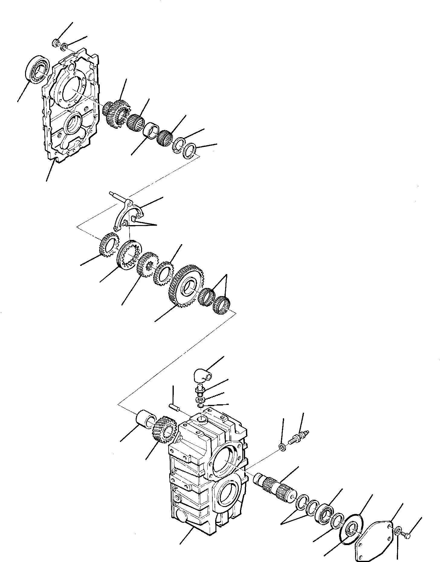 Excavators Komatsu / PW95-1  S/N 0005747-Up(pw95_1) / TRANSMISSION (2/3)(D-0050 : 3221)