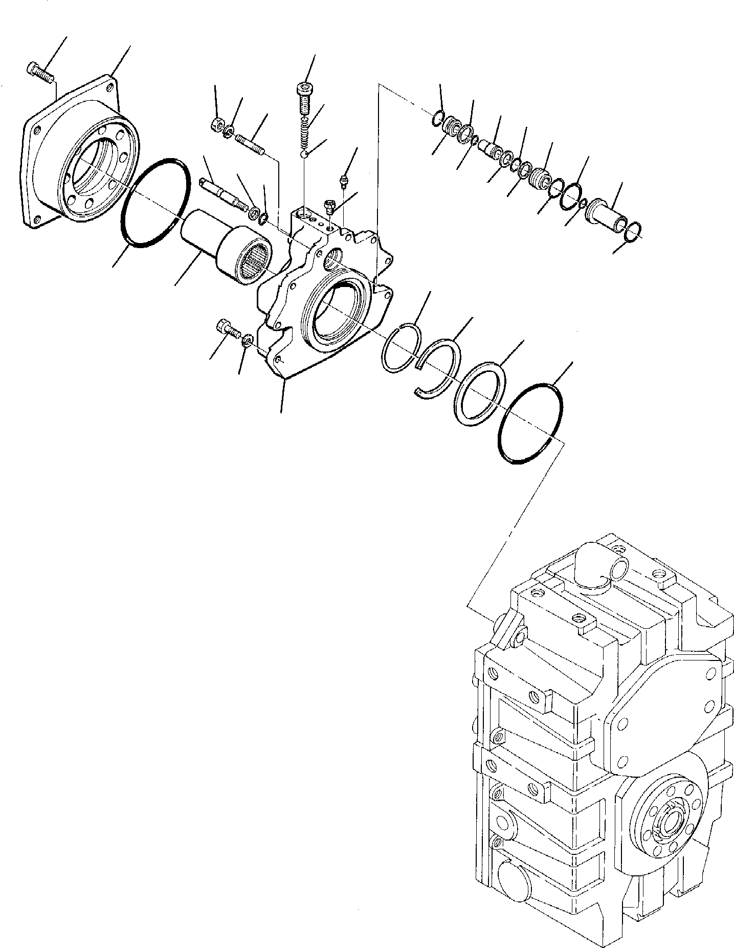 Excavators Komatsu / PW95-1  S/N 0005747-Up(pw95_1) / TRANSMISSION (3/3)(D-0060 : 3222)