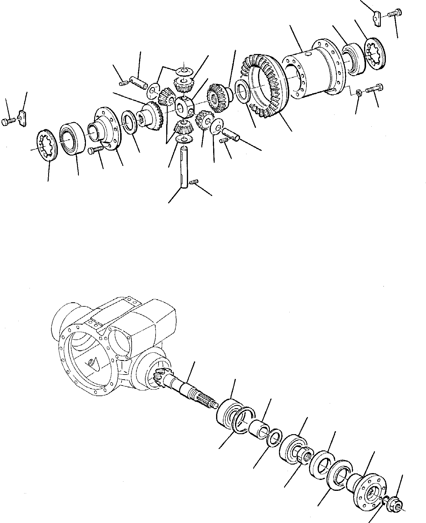 Excavators Komatsu / PW95-1  S/N 0005747-Up(pw95_1) / REAR AXLE (2/5)(D-0140 : 3411)