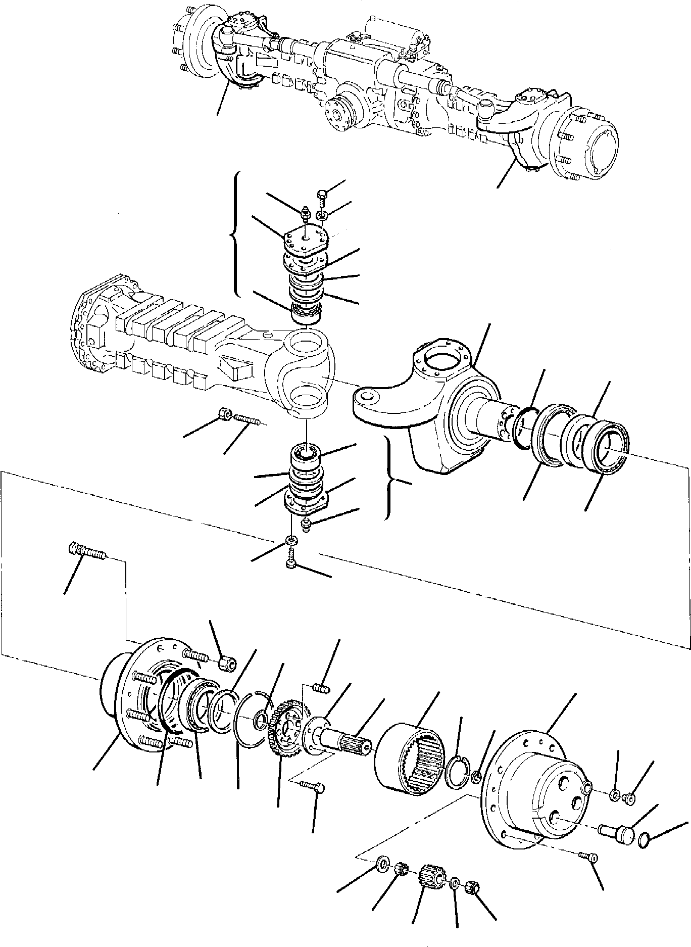 Excavators Komatsu / PW95-1  S/N 0005747-Up(pw95_1) / REAR AXLE (4/5)(D-0160 : 3413)