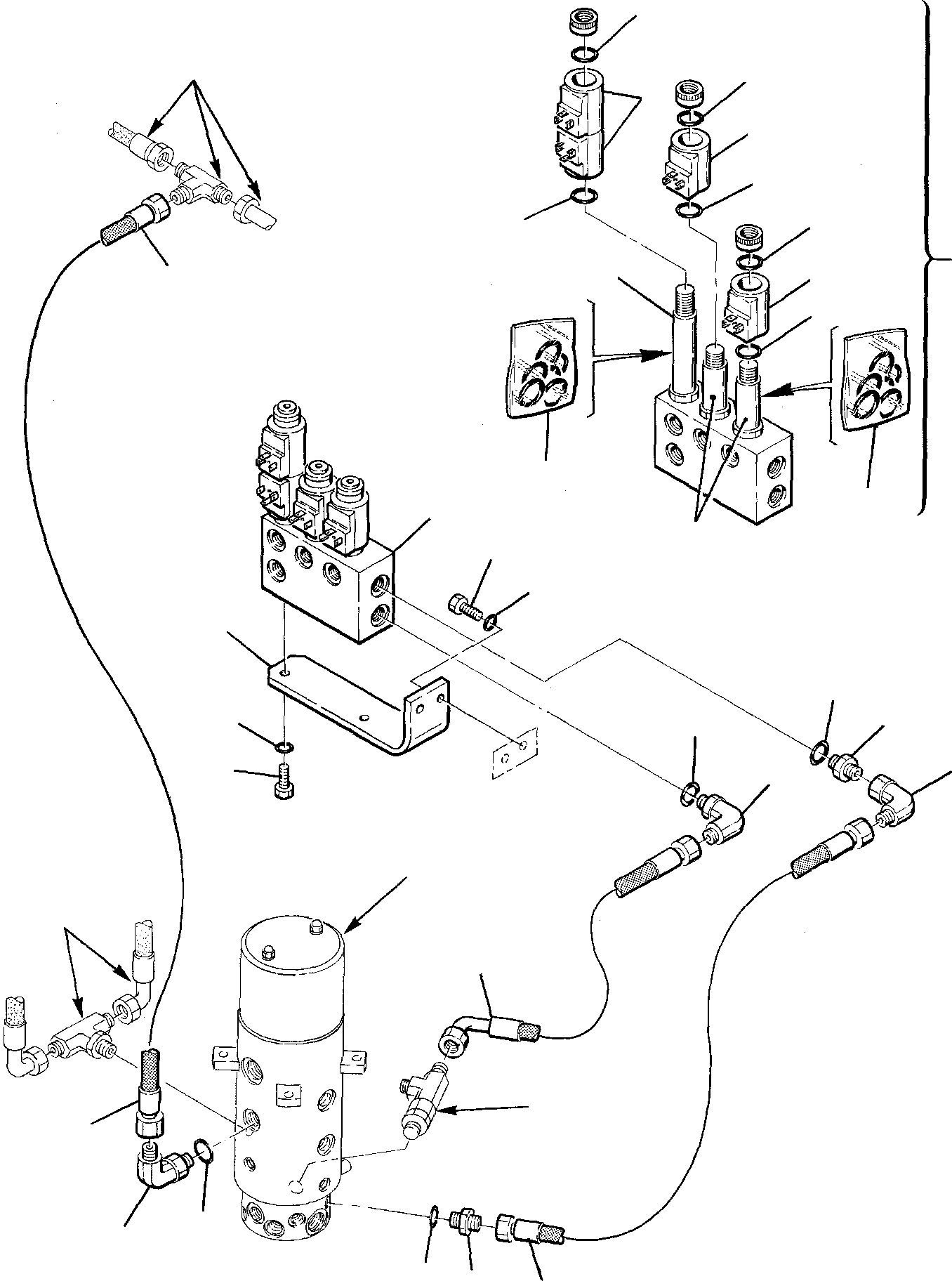 Excavators Komatsu / PW95-1  S/N 0005747-Up(pw95_1) / HYDRAULIC PIPING (PPC PIPING)(CHASSIS SIDE)(D-0190 : 3510)