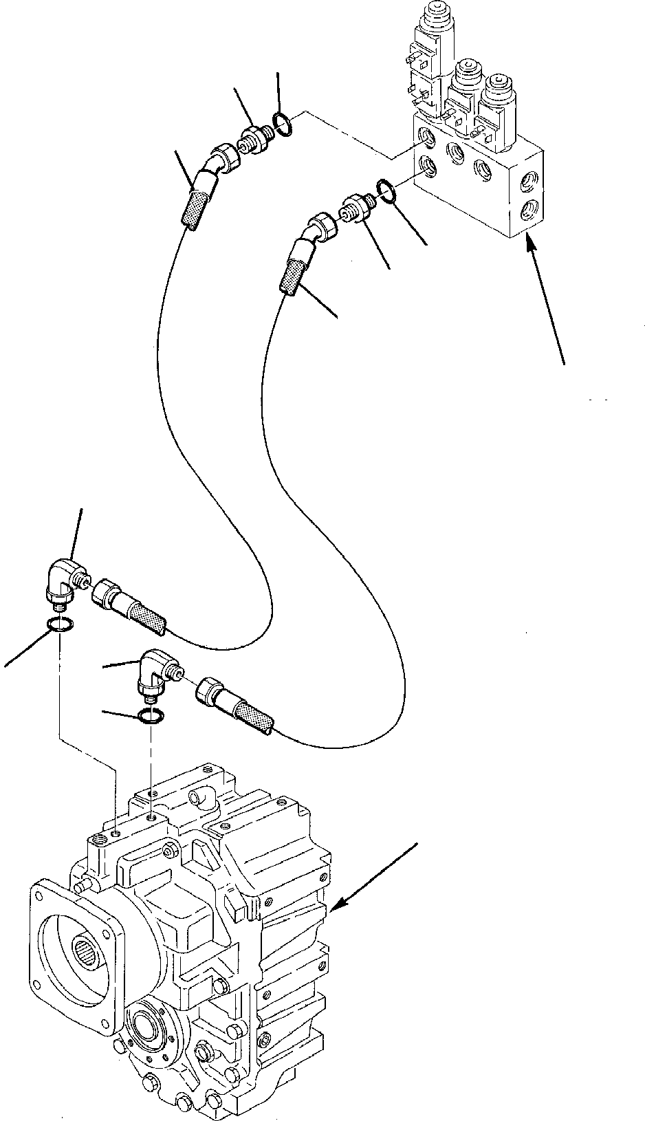 Excavators Komatsu / PW95-1  S/N 0005747-Up(pw95_1) / HYDRAULIC PIPING (TRANSMISSION LINE)(D-0200 : 3520)