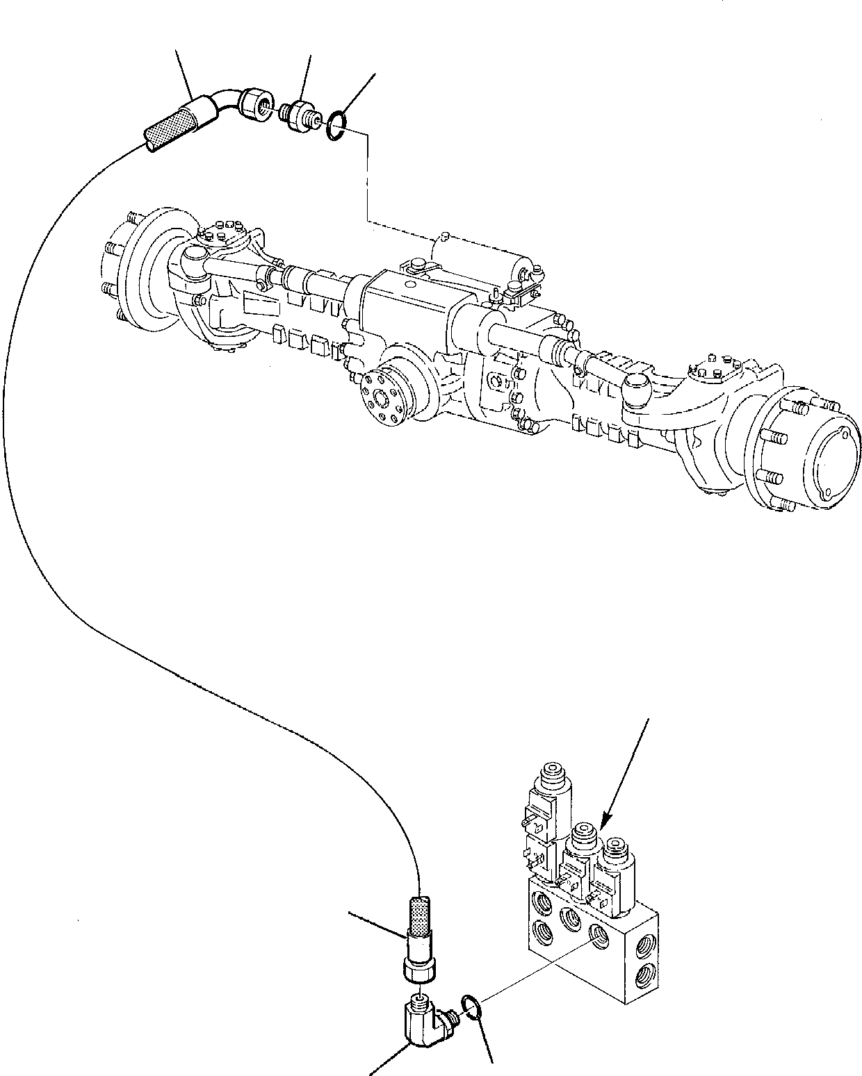 Excavators Komatsu / PW95-1  S/N 0005747-Up(pw95_1) / HYDRAULIC PIPING (PARKING BRAKE)(D-0220 : 3540)