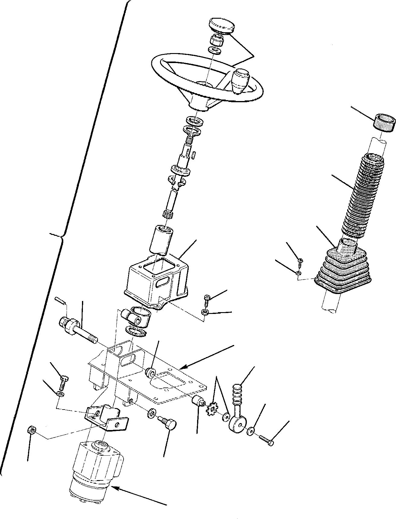 Excavators Komatsu / PW95-1  S/N 0005747-Up(pw95_1) / STEERING WHEEL AND COLUMN(E-0020 : 4100)