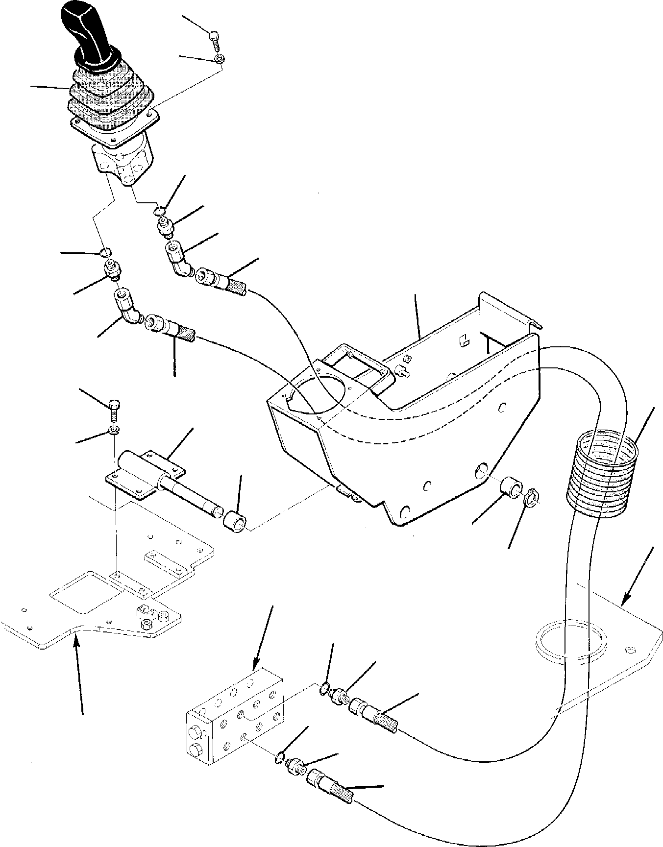 Excavators Komatsu / PW95-1  S/N 0005747-Up(pw95_1) / HYDRAULIC PIPING (ARM AND SWING VALVE LINE) (1/3)(E-0060 : 4220)