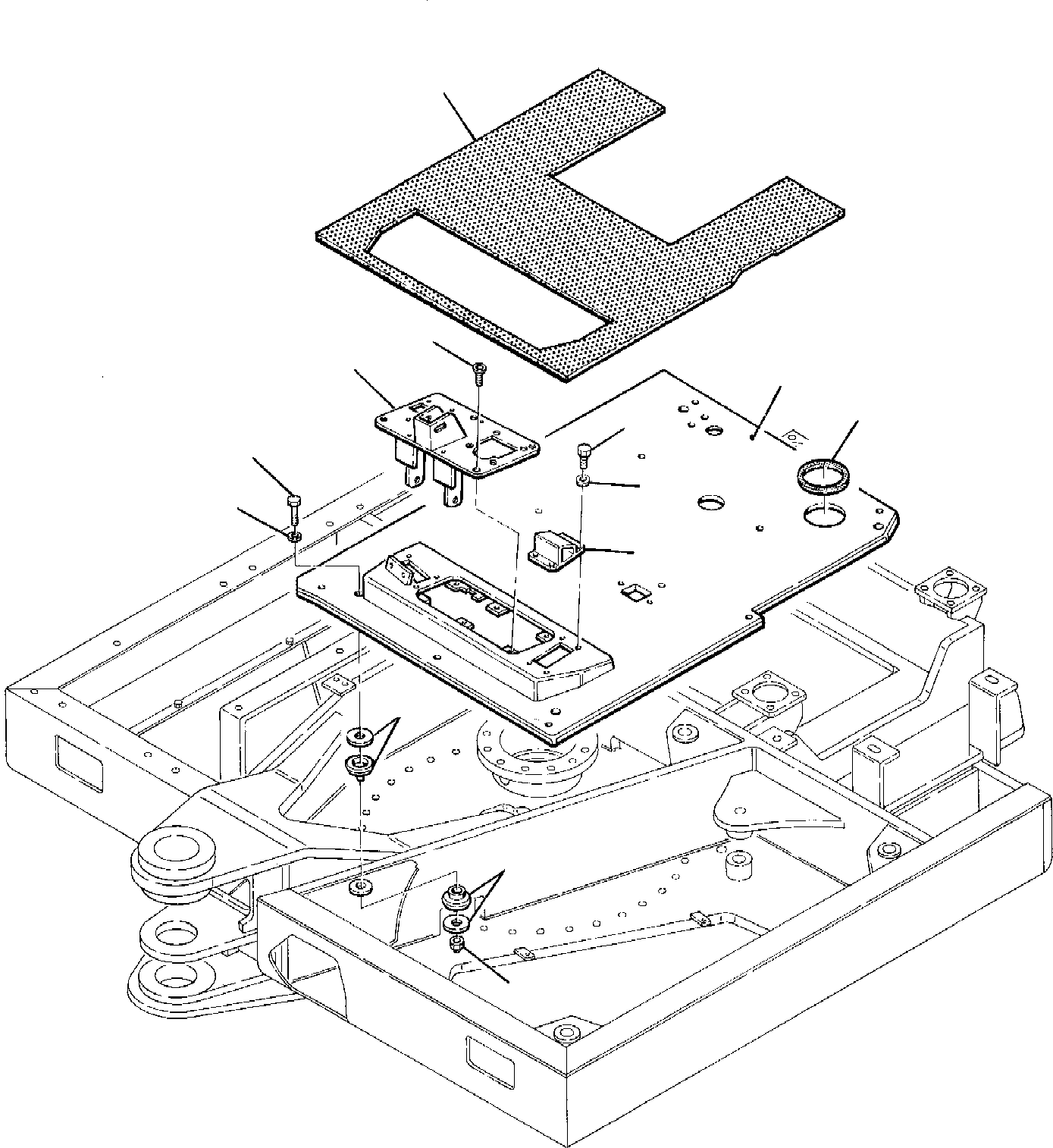 Excavators Komatsu / PW95-1  S/N 0005747-Up(pw95_1) / FLOOR FRAME (1/2)(F-0040 : 5100)