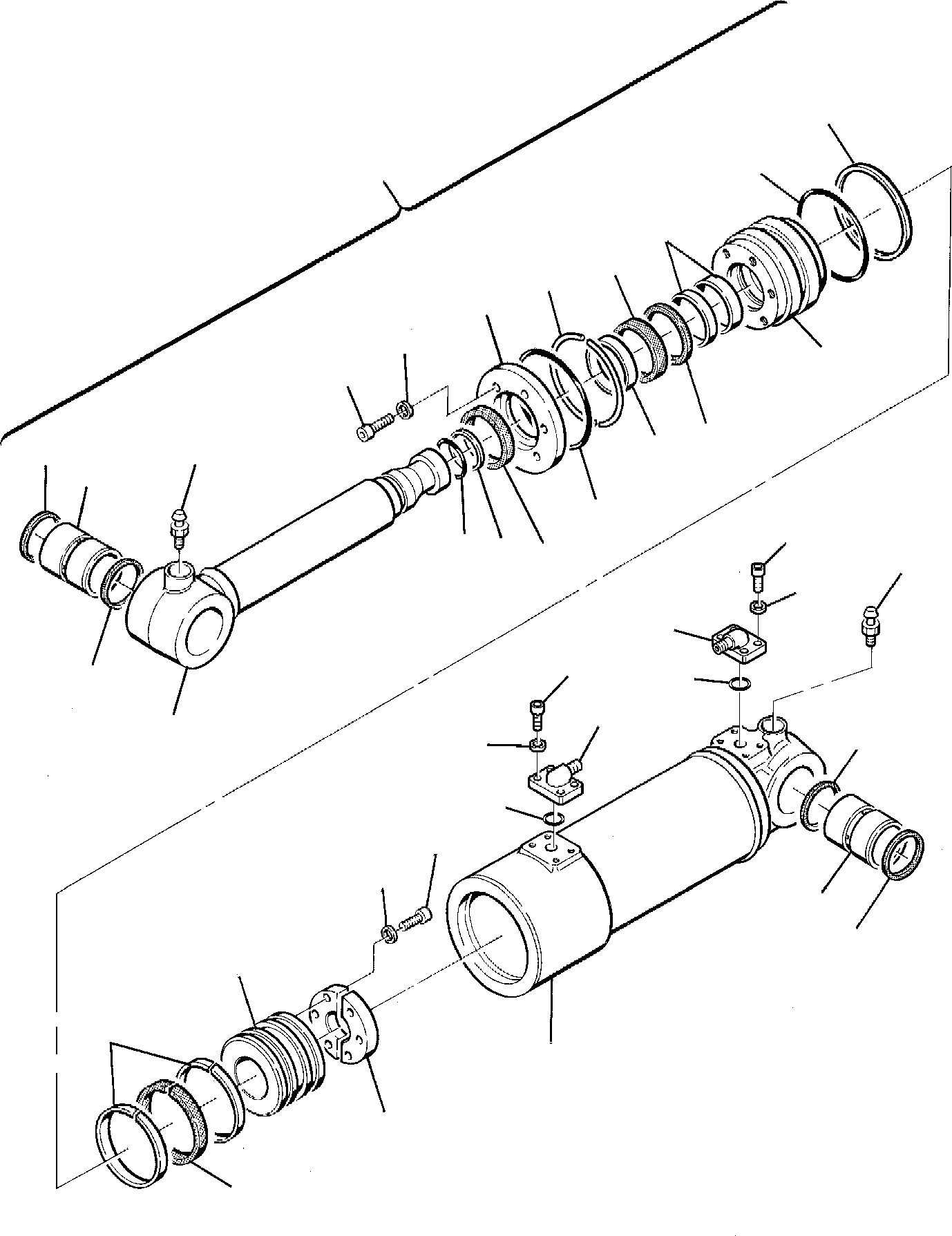 Excavators Komatsu / PW95-1  S/N 0005747-Up(pw95_1) / OUTRIGGER OR BLADE CYLINDER(H-0200 : 7800)
