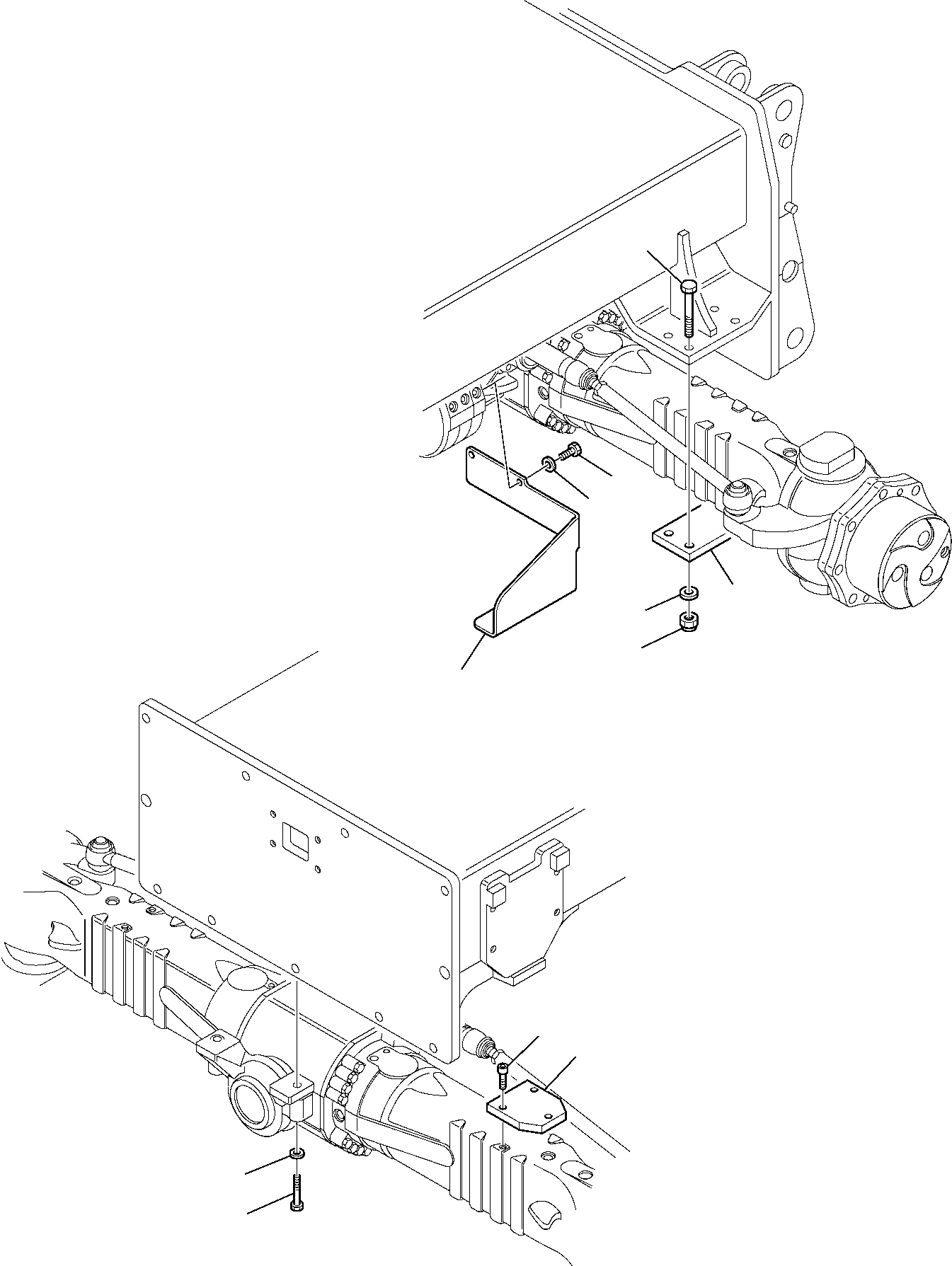 Excavators Komatsu / PW95R-2 S/N 21D0220079-Up(pw95r_2d) / AXLES FIXING(D-0020 : 3010)
