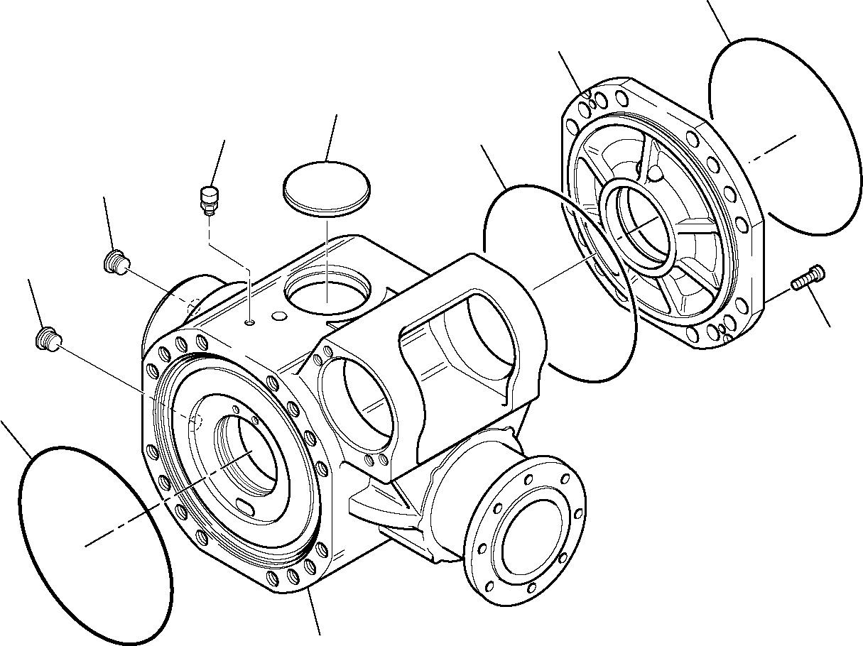 Excavators Komatsu / PW95R-2 S/N 21D0220079-Up(pw95r_2d) / REAR AXLE (3/8)(D-0120 : 3440)