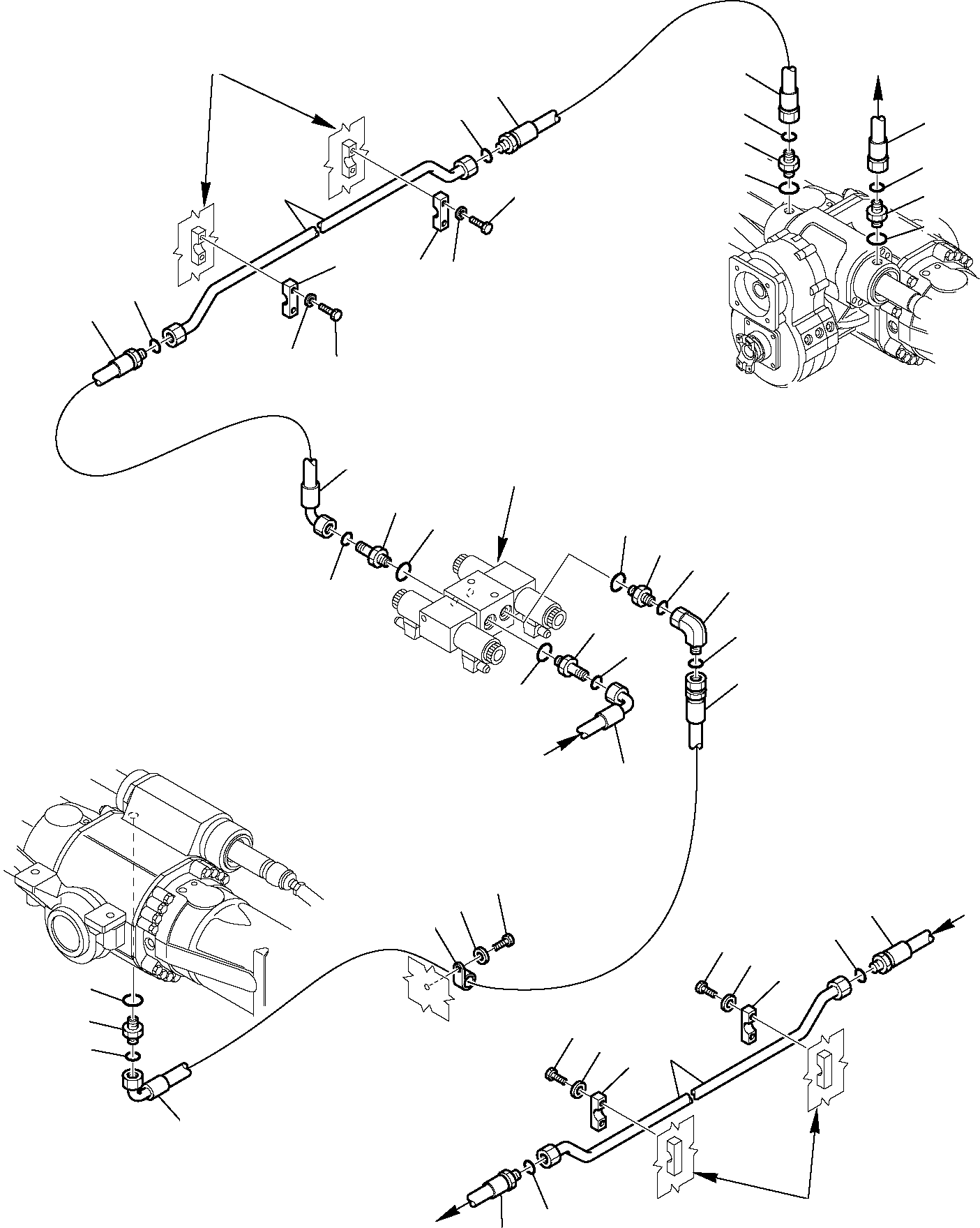 Excavators Komatsu / PW95R-2 S/N 21D0220079-Up(pw95r_2d) / HYDRAULIC PIPING (STEERING LINE) (2/2)(D-0240 : 3575)