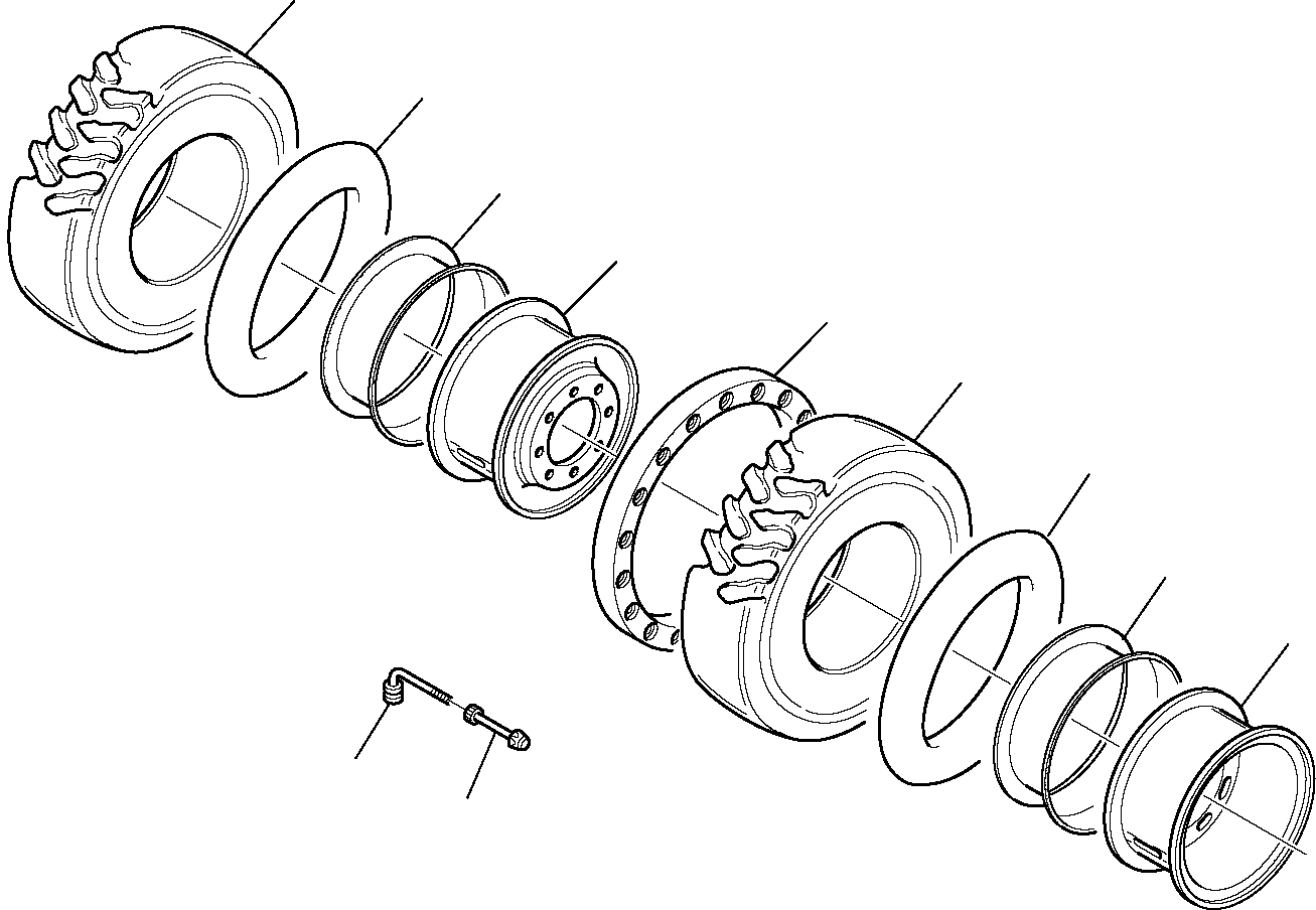 Excavators Komatsu / PW95R-2 S/N 21D0220079-Up(pw95r_2d) / WHEELS(D-0250 : 3700)