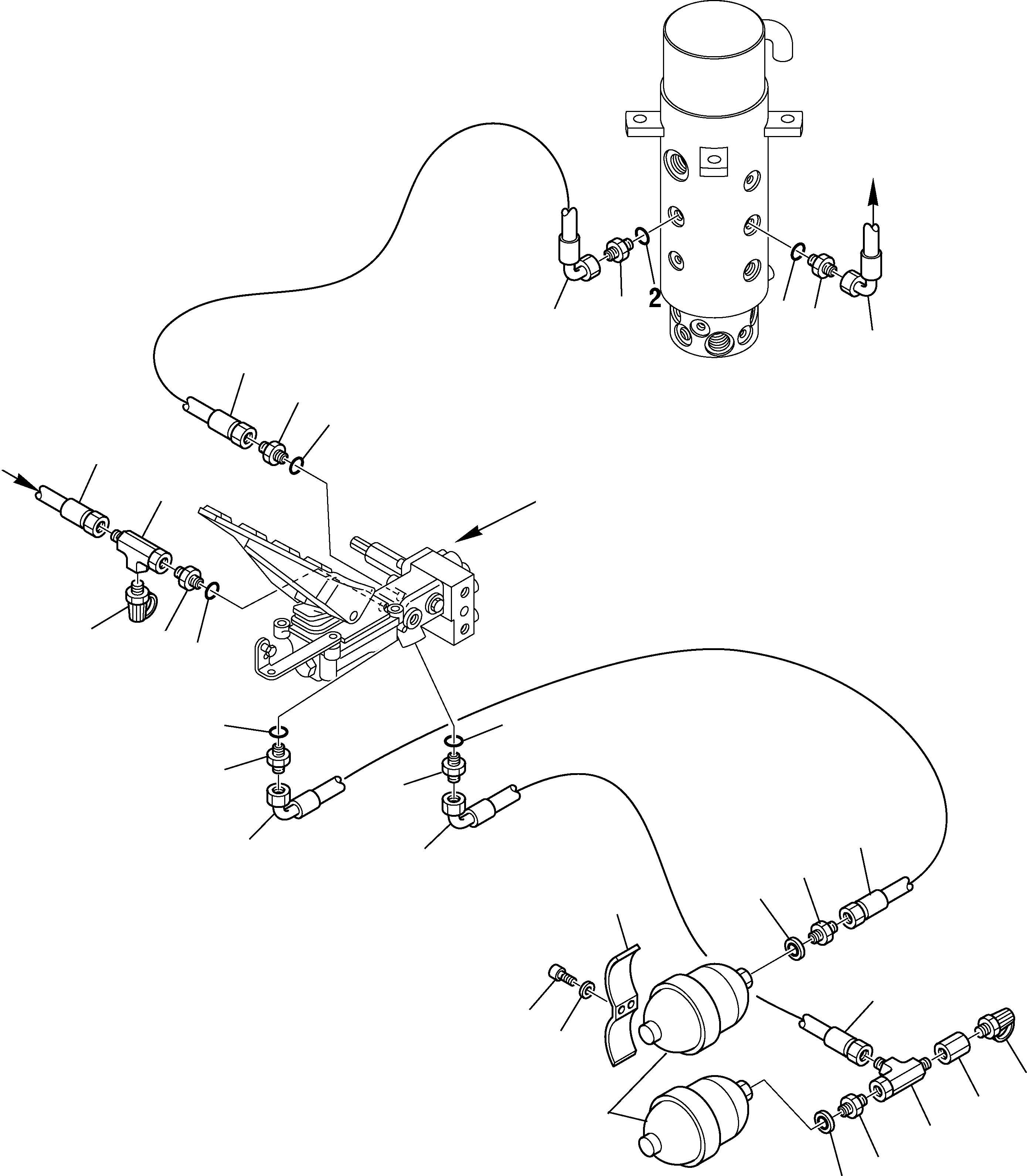 Excavators Komatsu / PW95R-2 S/N 21D0220079-Up(pw95r_2d) / HYDRAULIC PIPING (BRAKE LINE) (2/3)(D-0280 : 3810)