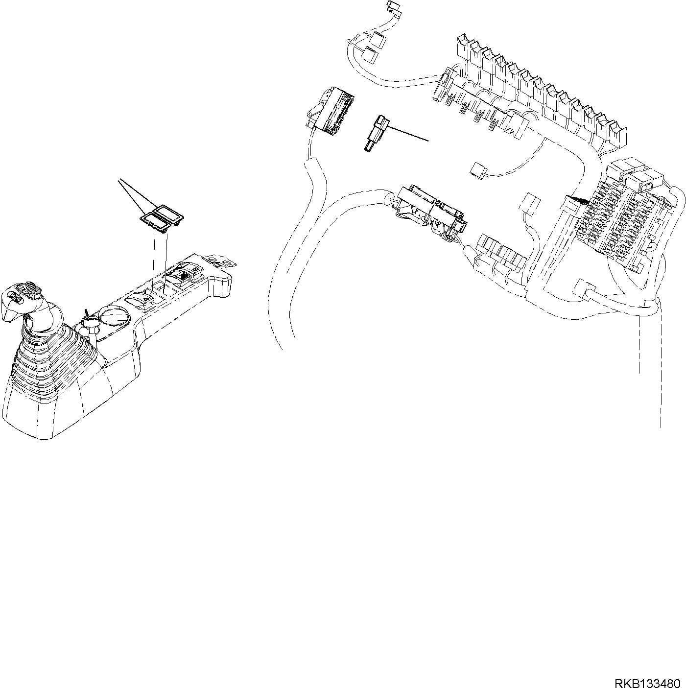 Komatsu parts book diagram for PW98MR-11E0 S/N F30001 AND UP: STEERING PIPING, ELECTRIC PARTS