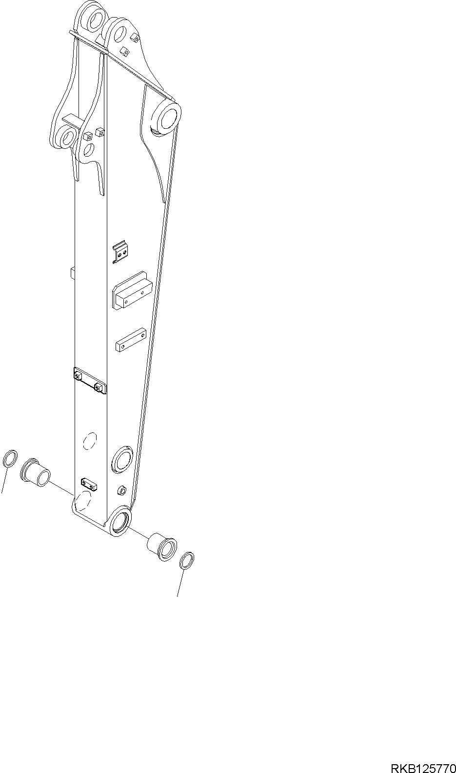 Komatsu parts book diagram for PW98MR-11E0 S/N F30001 AND UP: ARM, SEAL