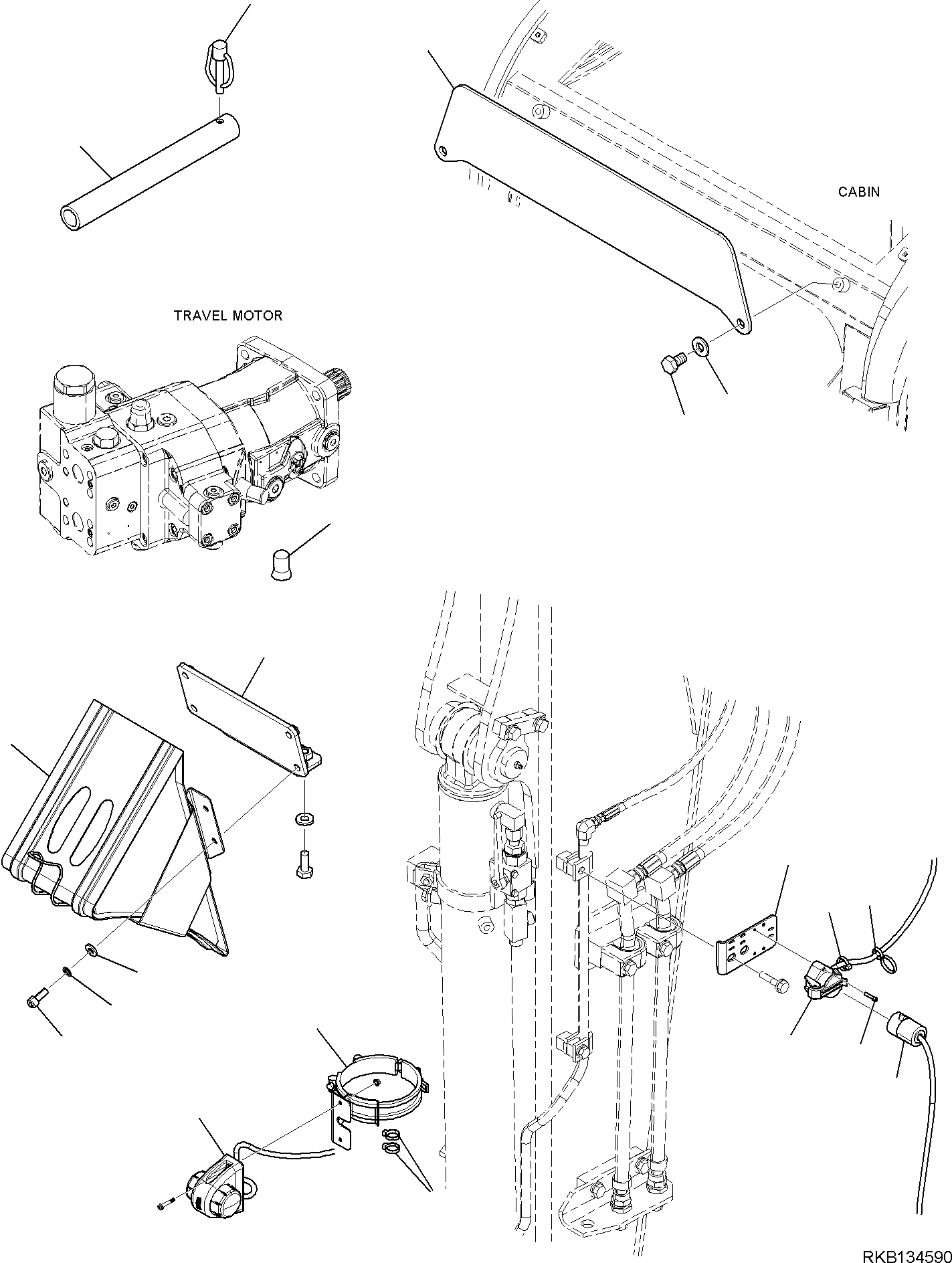 Komatsu parts book diagram for PW98MR-11E0 S/N F30001 AND UP: EQUIPMENT (FOR ROAD CIRCULATION) (TUV) (30 KM/H), EQUIPMENT (2/3)