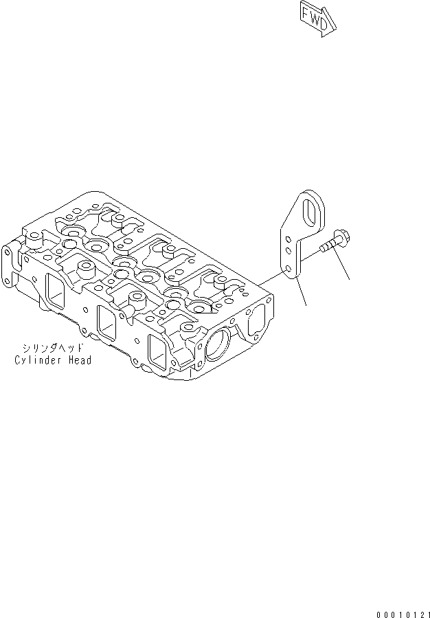 Engines Komatsu / S3D84E-5P-BA S/N 05382-UP(s3d84e0c) / FRONT HANGER(030020 : A1030-A0A1)