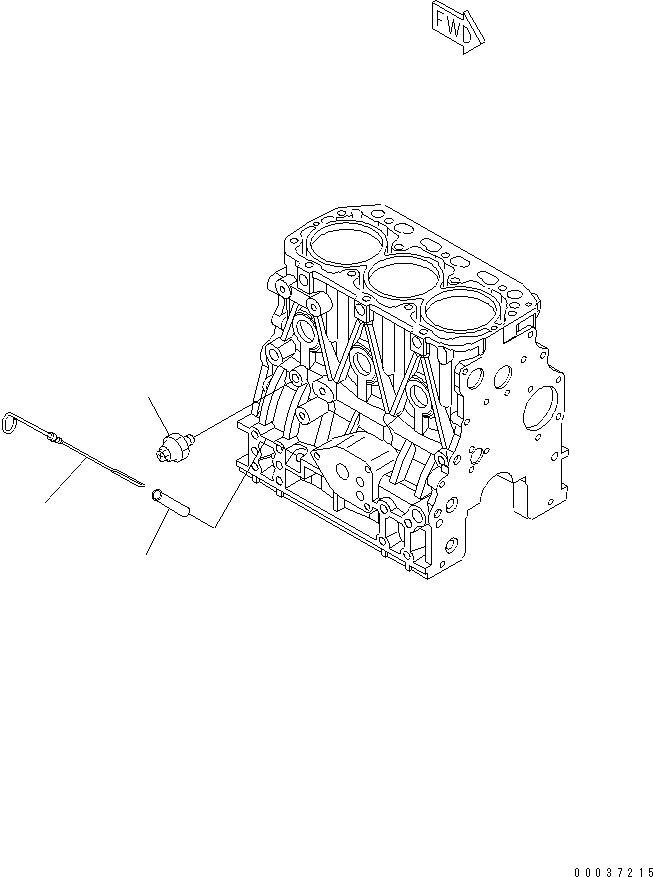 Engines Komatsu / S3D84E-5P-BA S/N 05382-UP(s3d84e0c) / CYLINDER BLOCK ACCSESSORY(030110 : A2011-A0A1)