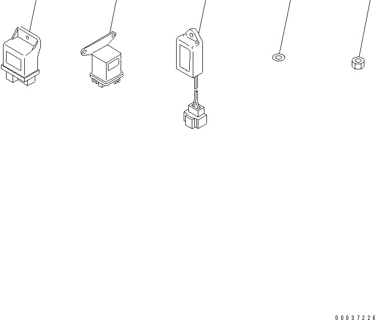 Engines Komatsu / S3D84E-5P-BA S/N 05382-UP(s3d84e0c) / ELECTRICAL PARTS (FORWERDED INDIVIDUALLY PARTS)(030350 : A9610-A0A1)