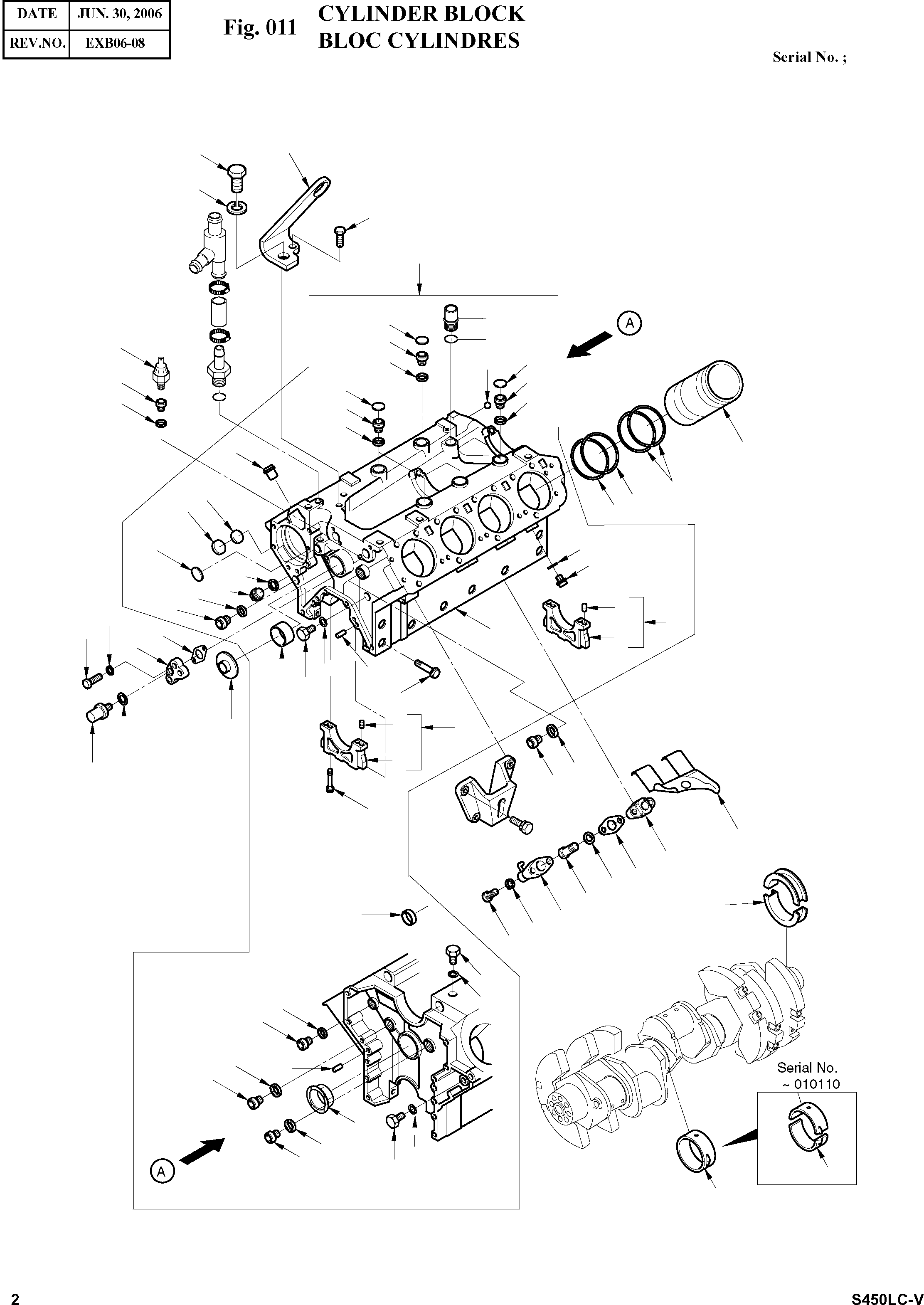 Other: DOOSAN-DAEWOO / SOLAR 450LC-V(s450lc-v) / CYLINDER BLOCK(011 : 011)