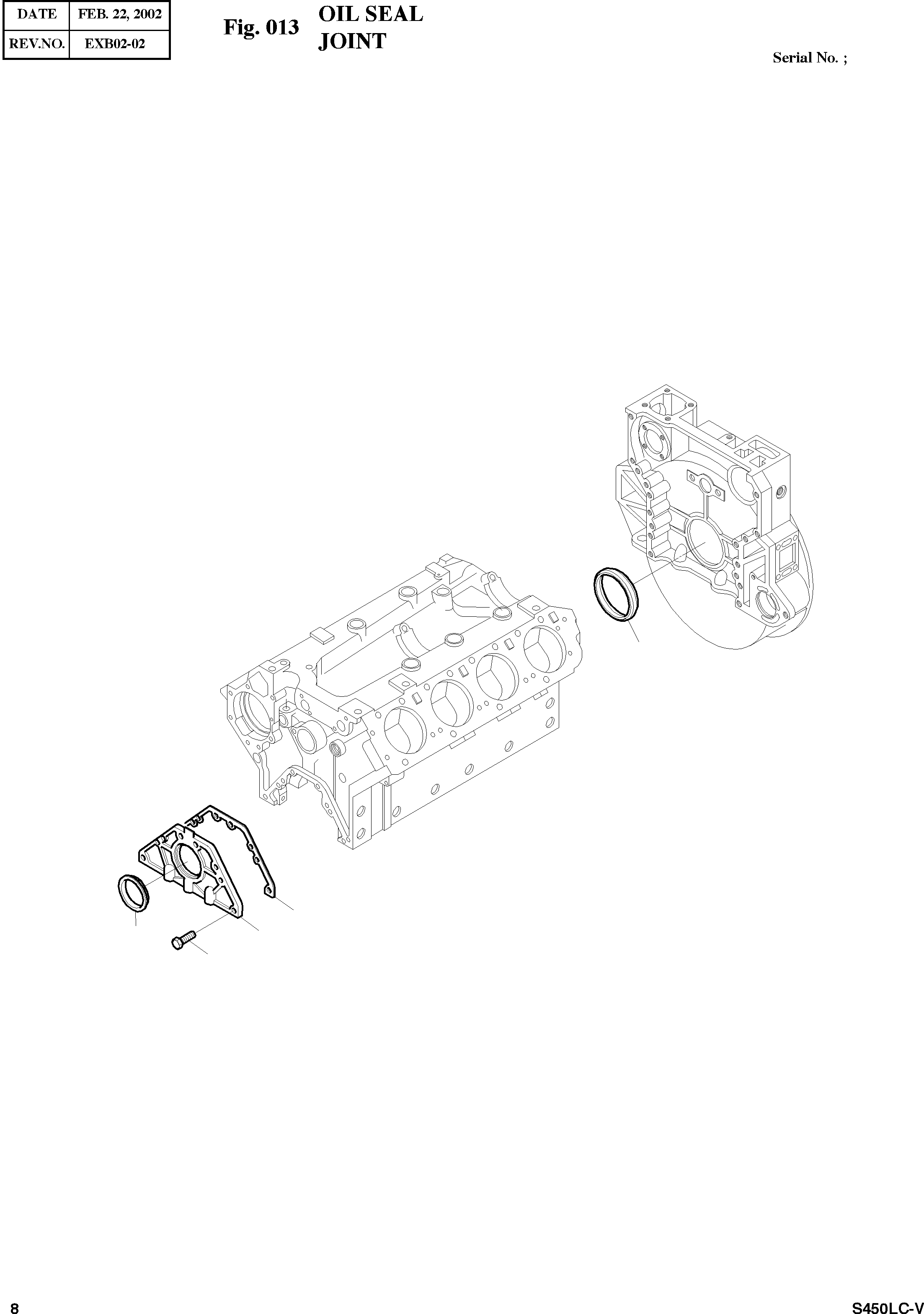 Other: DOOSAN-DAEWOO / SOLAR 450LC-V(s450lc-v) / OIL SEAL(013 : 013)