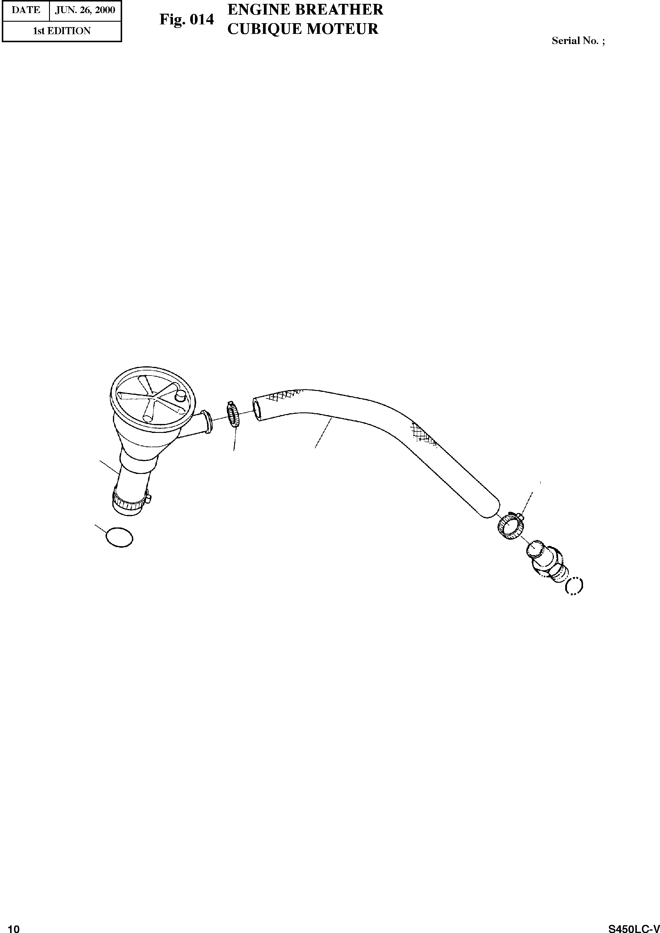 Other: DOOSAN-DAEWOO / SOLAR 450LC-V(s450lc-v) / ENGINE BREATHER(014 : 014)