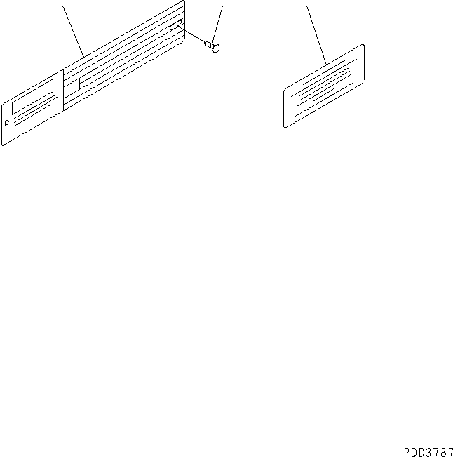 Komatsu parts book diagram for S4D102E-1F S/N 26200163-UP: NAME PLATE(#26229698-)