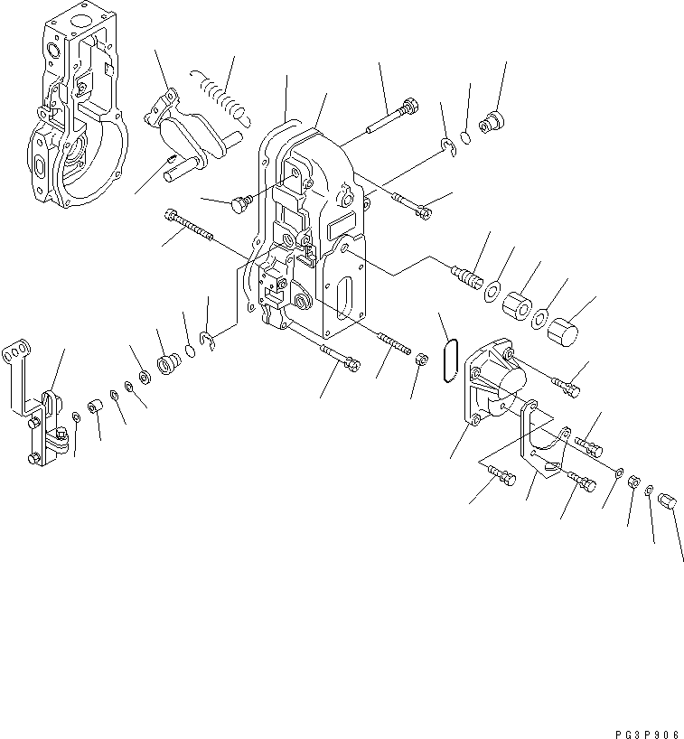 Komatsu parts book diagram for S4D102E-1E-T S/N 26200163-UP: FUEL INJECTION PUMP (GOVERNOR) (2/2) (INNER PARTS)(#26201324-26204797)