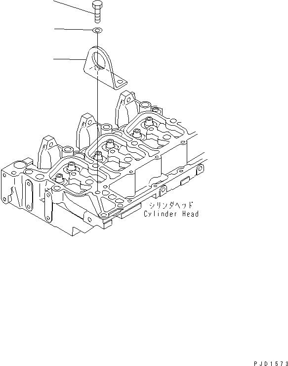 Engines Komatsu / S4D102E-1J S/N 26200163-UP(s4d1026c) / FRONT HANGER(#26203202-)(030070 : A1030-01A1)