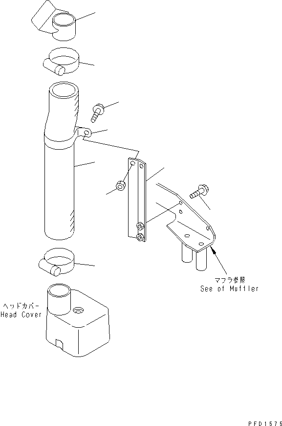 Engines Komatsu / S4D102E-1J S/N 26200163-UP(s4d1026c) / OIL FILLER(#26203202-)(030110 : A1110-01A1)
