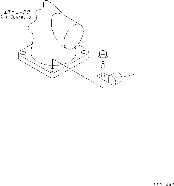 Engines Komatsu / S4D102E-1J S/N 26200163-UP(s4d1026c) / HARNESS CLIP(#26203202-)(030130 : A1310-01A0)