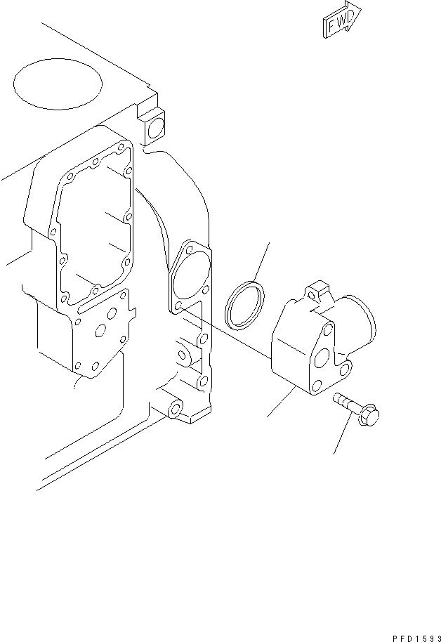Engines Komatsu / S4D102E-1J S/N 26200163-UP(s4d1026c) / WATER CONNECTOR(#26203202-)(031150 : A501R-01A1)
