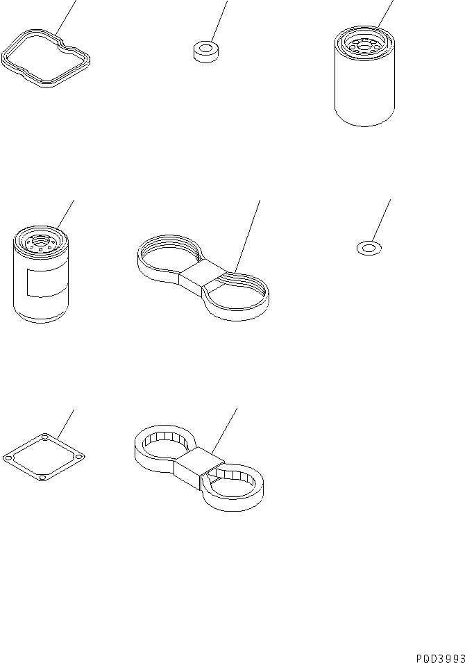 Engines Komatsu / S4D102E-1J S/N 26200163-UP(s4d1026c) / SPARE PARTS (FOR 35A ALTERNATOR)(#26237272-)(031590 : A9020-01A7)