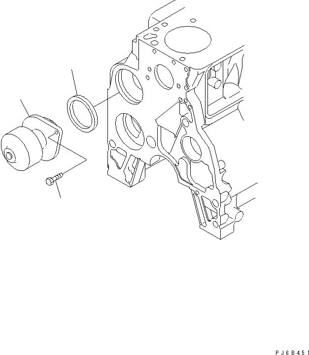 Komatsu parts book diagram for S4D102E-1N S/N 26200163-UP: WATER PUMP(#26279304-)