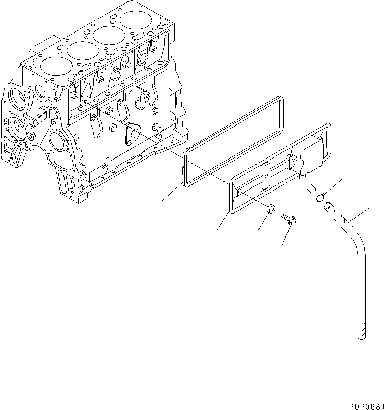 Engines Komatsu / S4D102E-1AA S/N 26213103-UP(s4d102eu) / CAMFOLLOWER COVER(#21273646-)(030160 : A206P-A0A0)