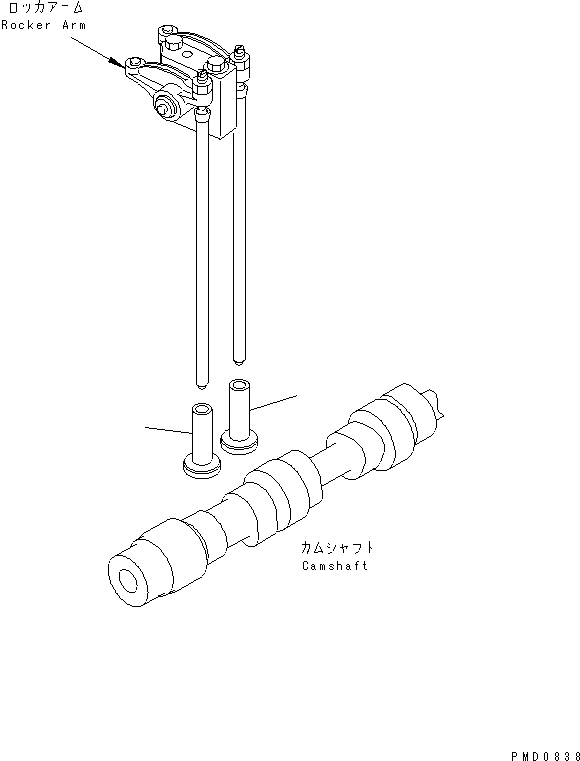 Engines Komatsu / S4D102E-1AA S/N 26213103-UP(s4d102eu) / TAPPET(#21273646-)(030290 : A241W-A0A0)
